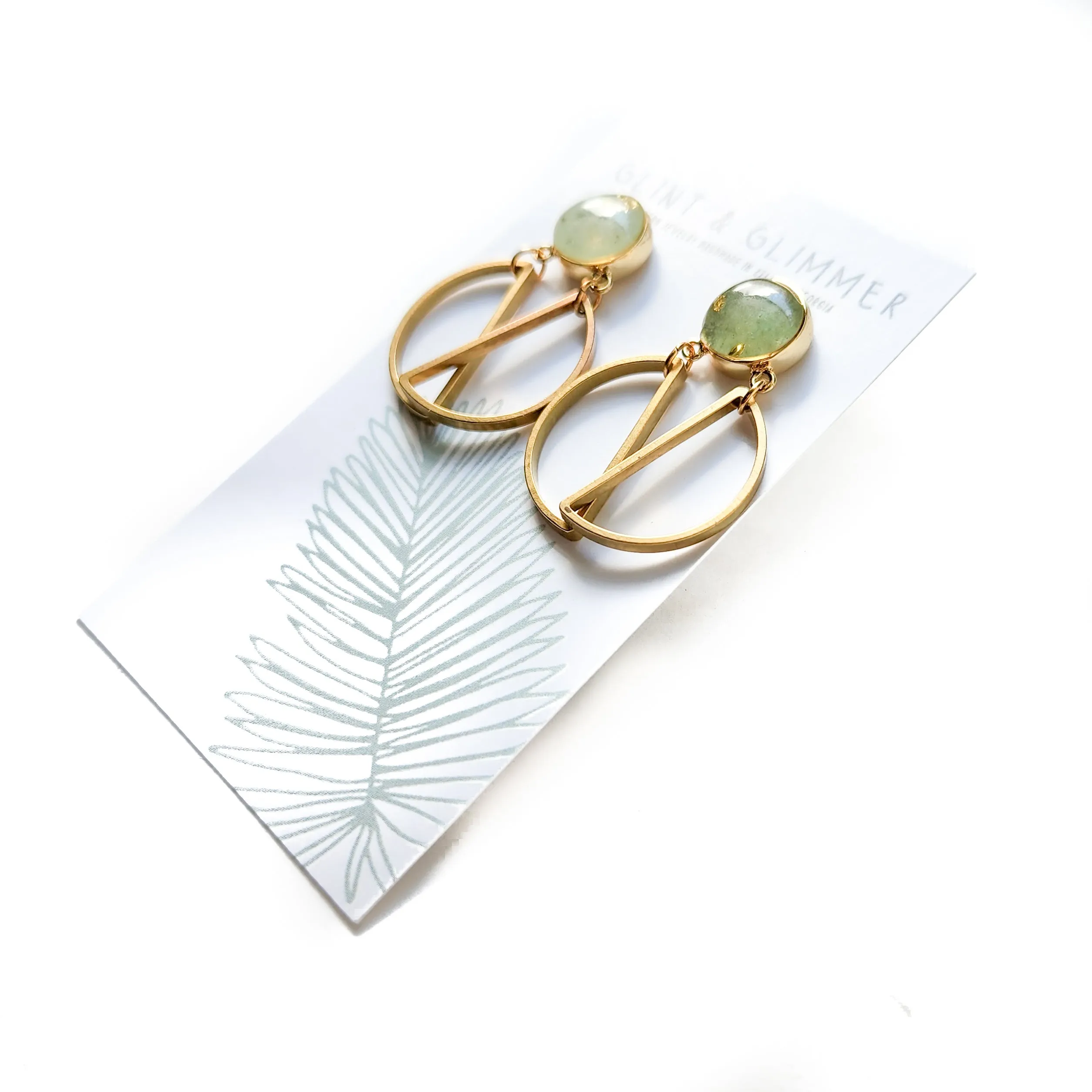 Keily Gemstone and Resin Earrings