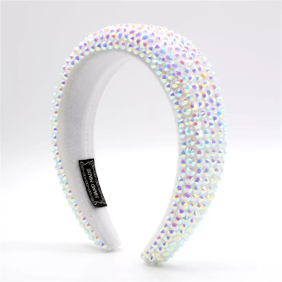 Lavish Life Diamond Headband - White