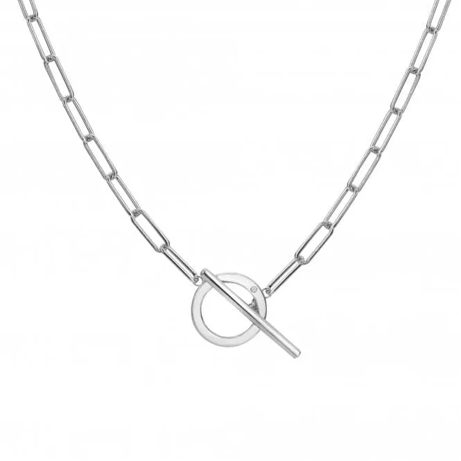 Linked T-Bar Necklace DN170