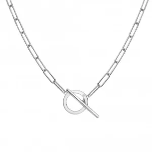 Linked T-Bar Necklace DN170