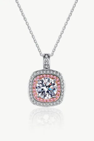 Moissanite Geometric Pendant Necklace