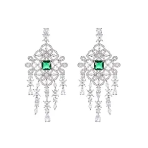 【ODN-E1241】2022 White Zircon Earrings New Trend Fashion Earrings Female Niche Design Earrings