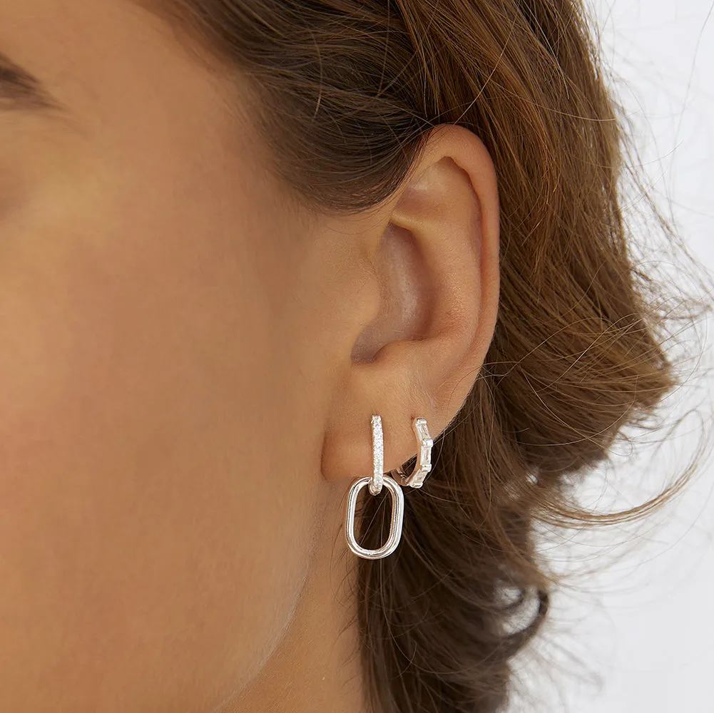 Olli Earring Stack - Silver