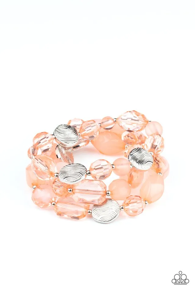 Paparazzi Bracelet ~ Oceanside Bliss - Orange