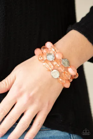 Paparazzi Bracelet ~ Oceanside Bliss - Orange