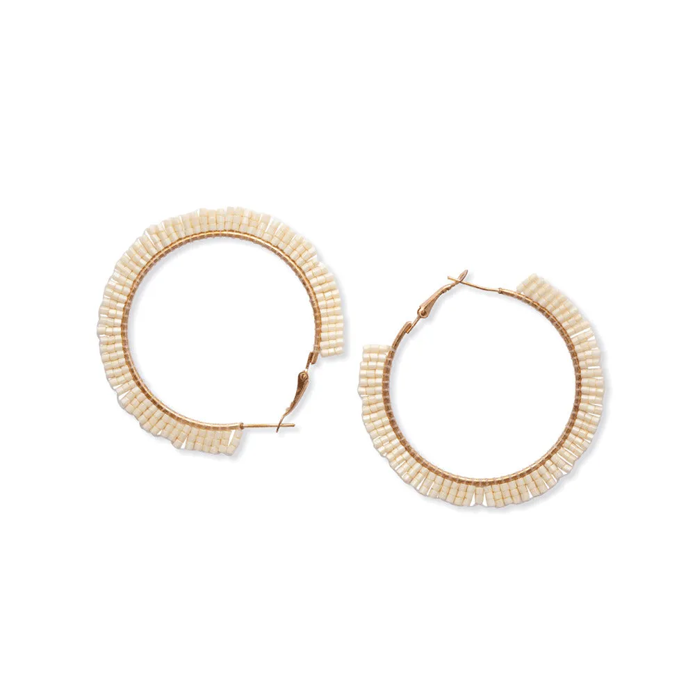 Pearl Gala Hoop Earrings