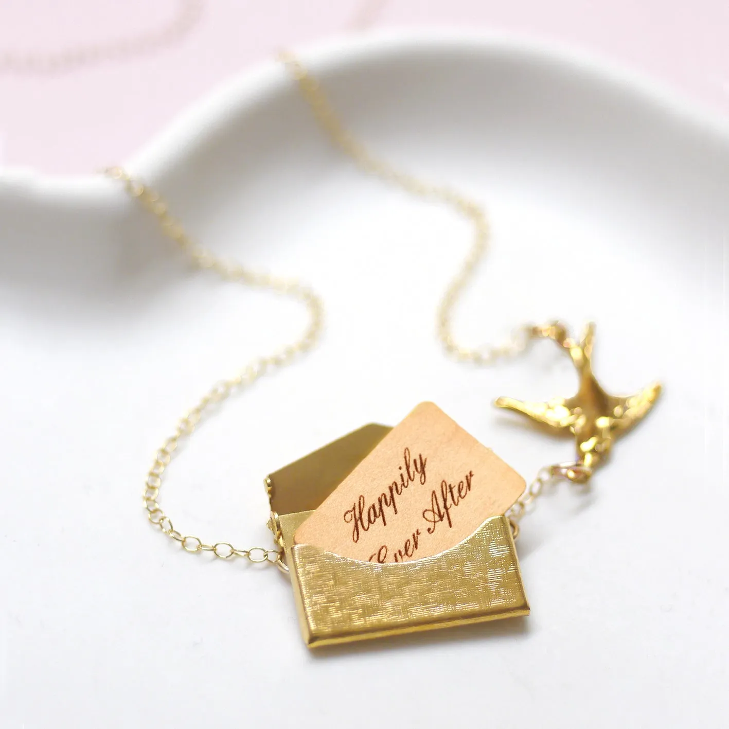 Personalised Envelope Necklace