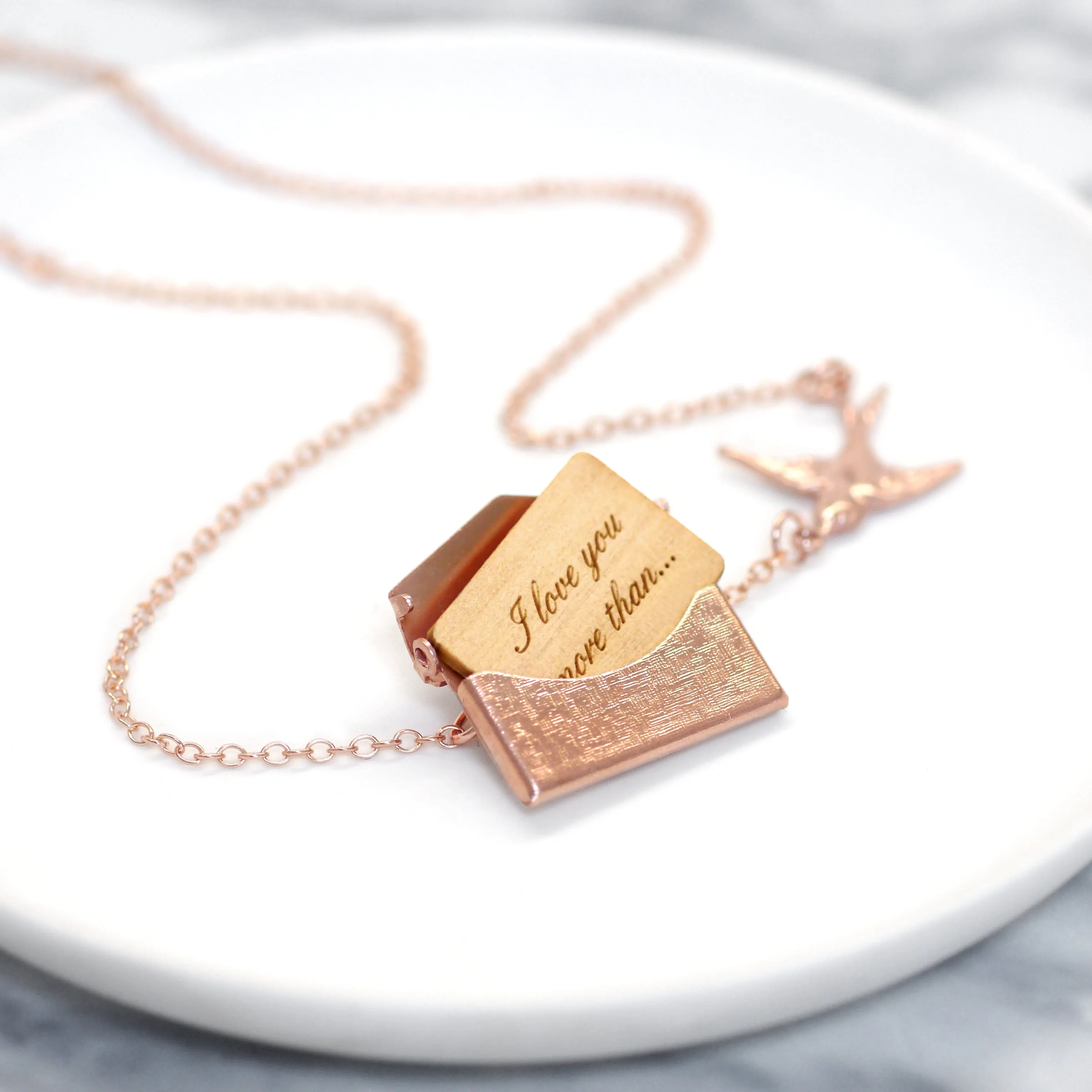 Personalised Envelope Necklace