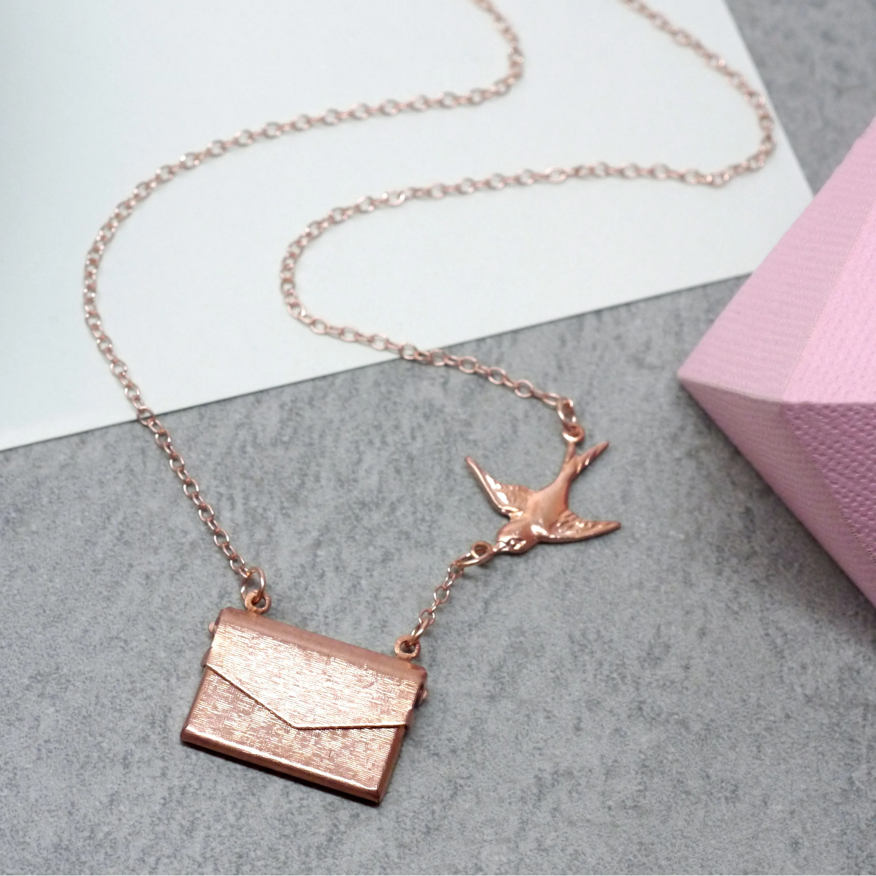 Personalised Envelope Necklace