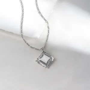 Ravioli Silver Necklace