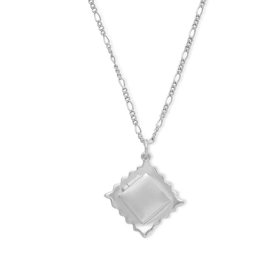 Ravioli Silver Necklace