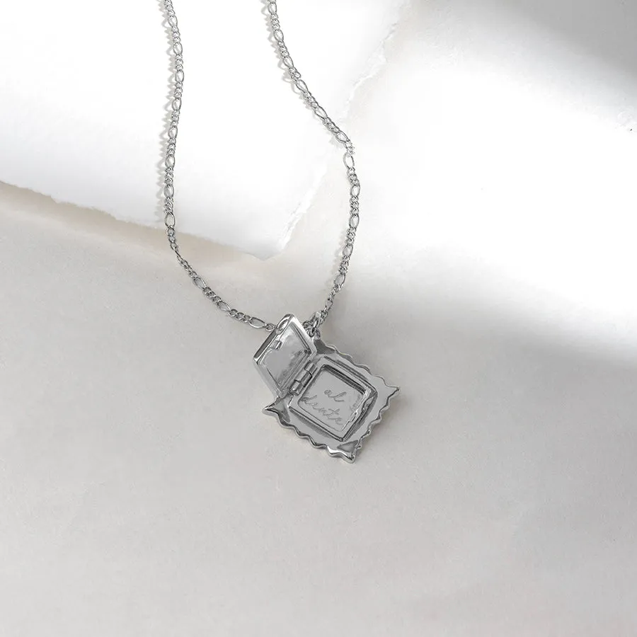 Ravioli Silver Necklace