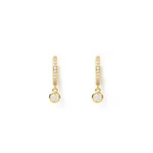 Rhodes Gold Earrings - Stone