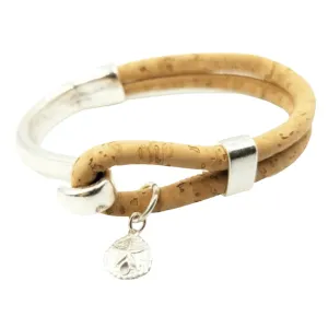 Sanddollar Charm Cork Bracelet