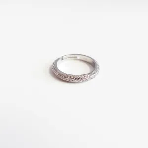 Silver Zircon Stack Ring