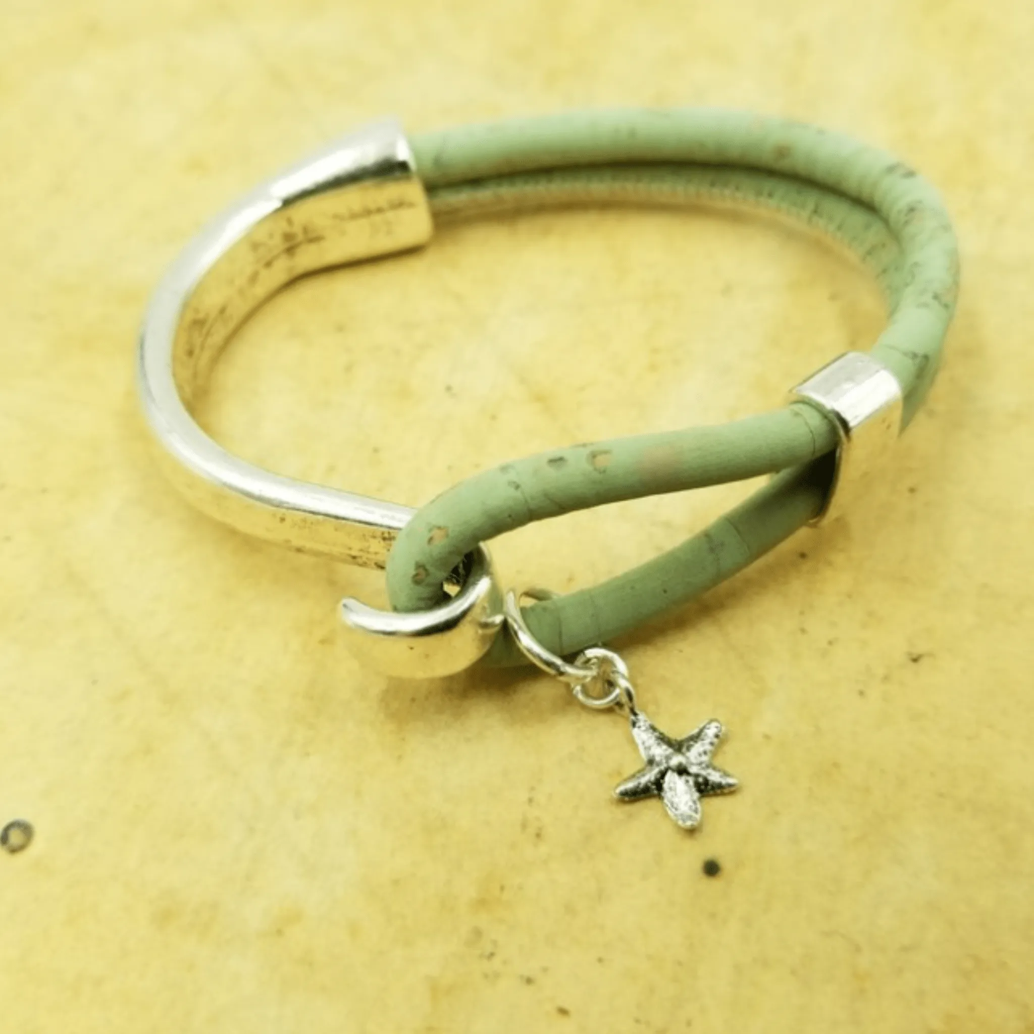 Starfish Charm Cork Bracelet