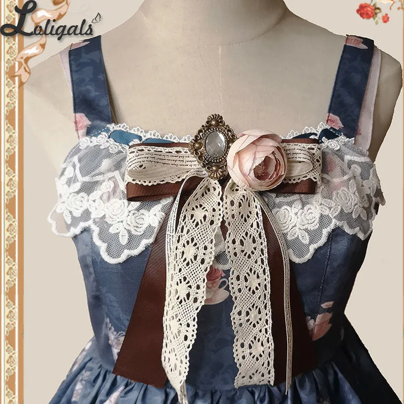 Sweet Lolita Bow Brooch/ Hair Clip with Rosette by Infanta