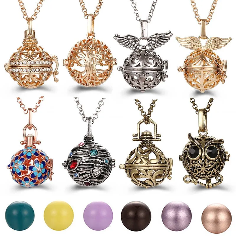 TEEK - Chime Angel Ball Locket Necklaces