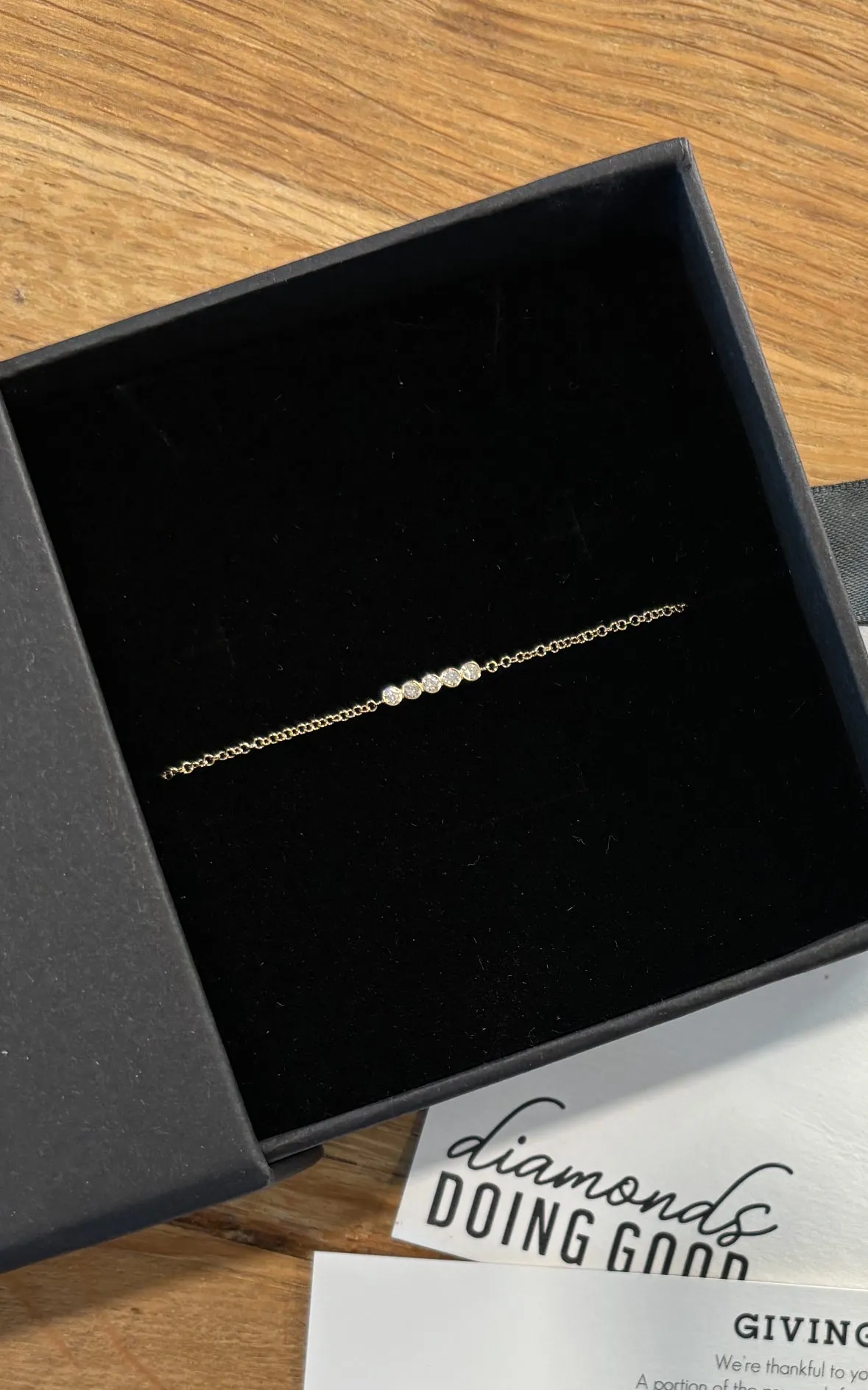 The Ainsley Bezel Diamond Bracelet