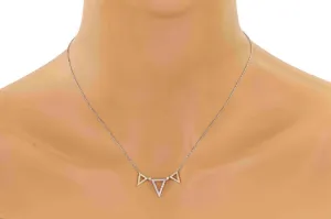 Triangle Diamond Necklace