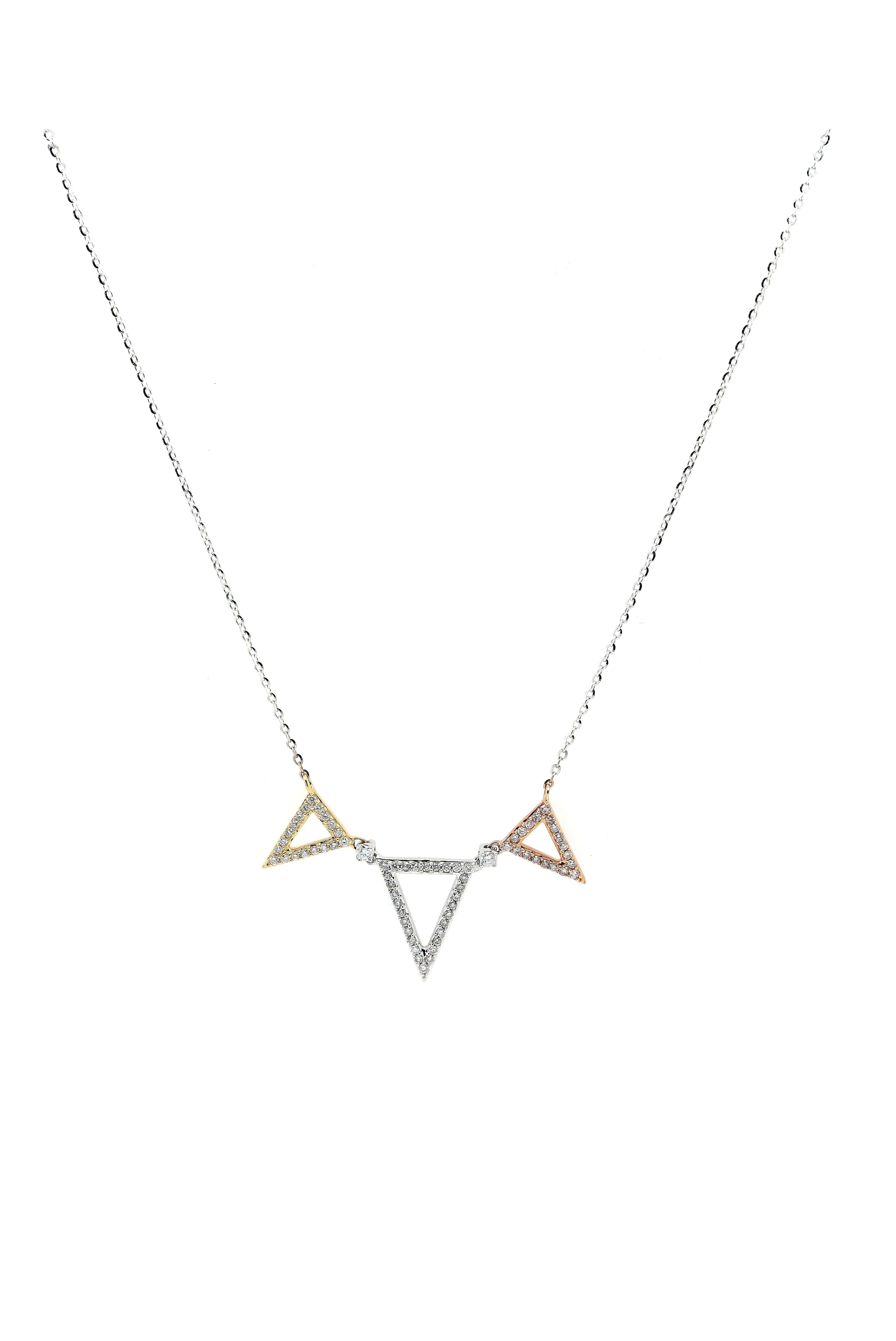 Triangle Diamond Necklace