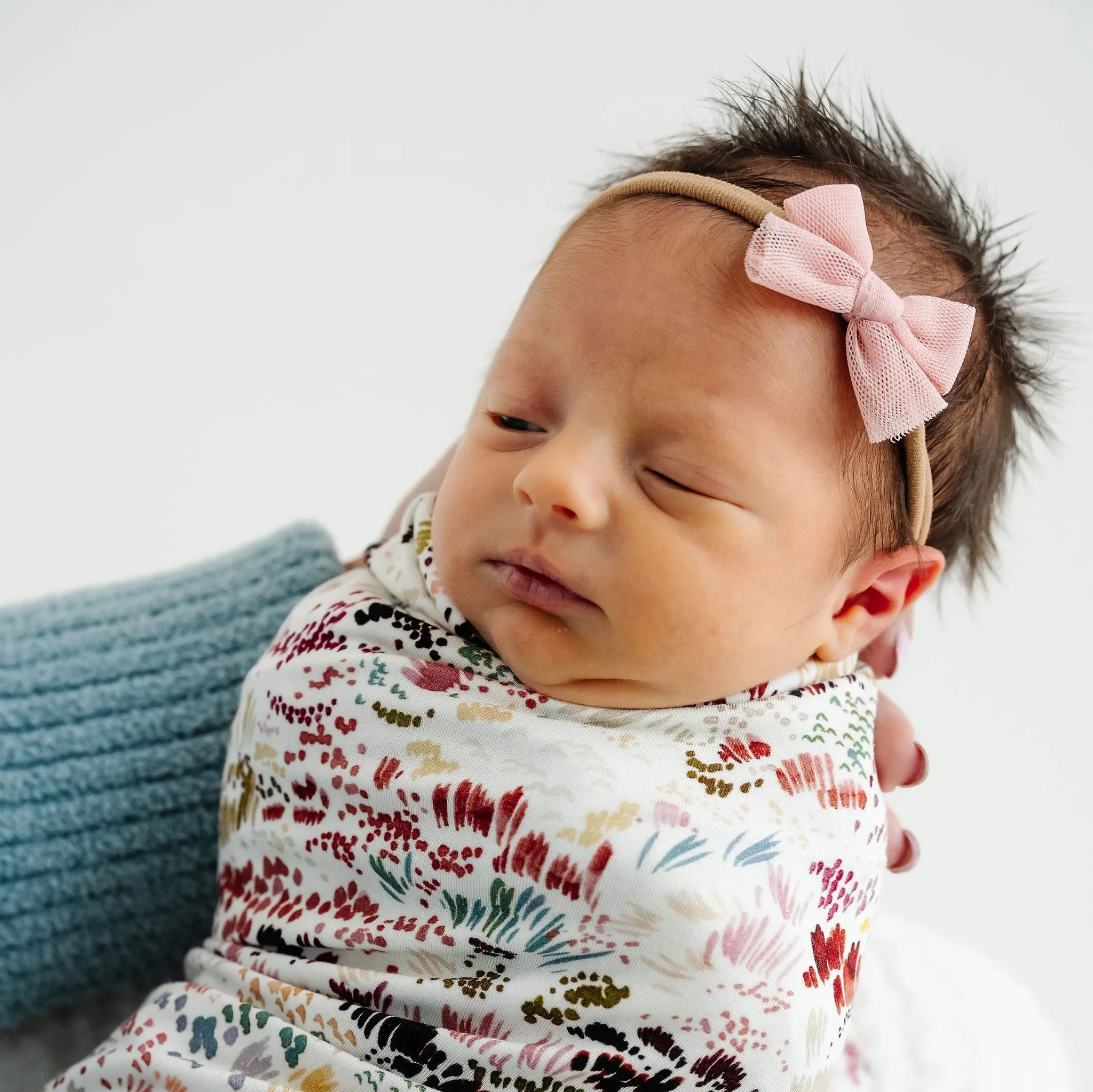 Tulle Bow 3 Pack: Blush Headbands