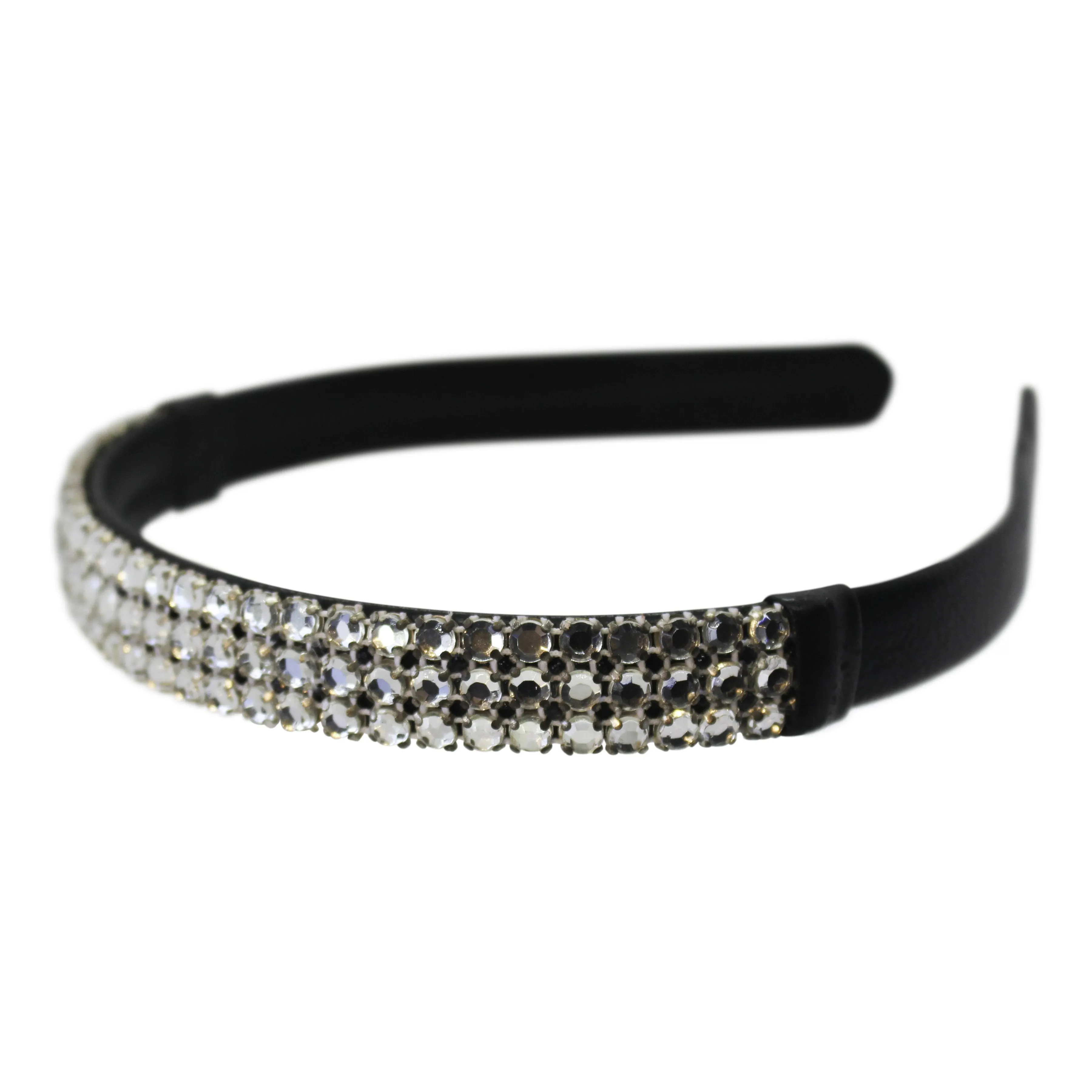 Wardani Italian Leather & Crystal Headband