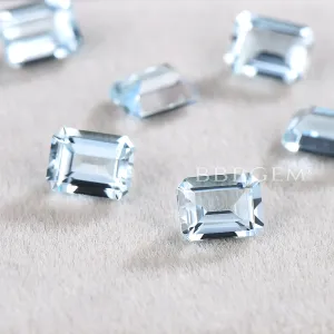 Wholesale Emerald Cut Natural Aquamarine Loose Blue Aquamarine