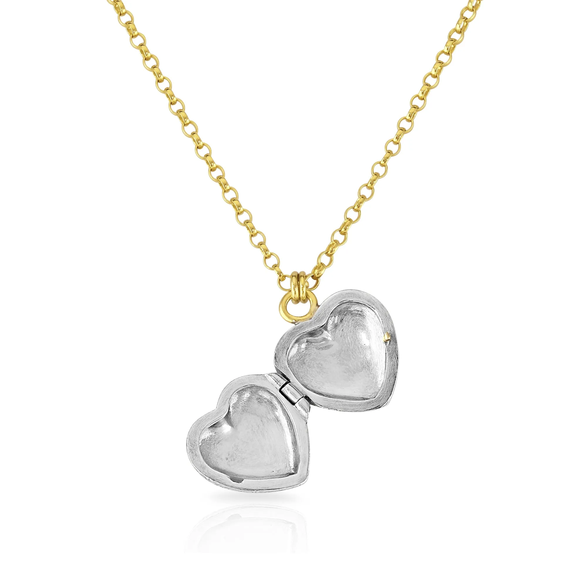 Winged Heart Diamond Love Locket