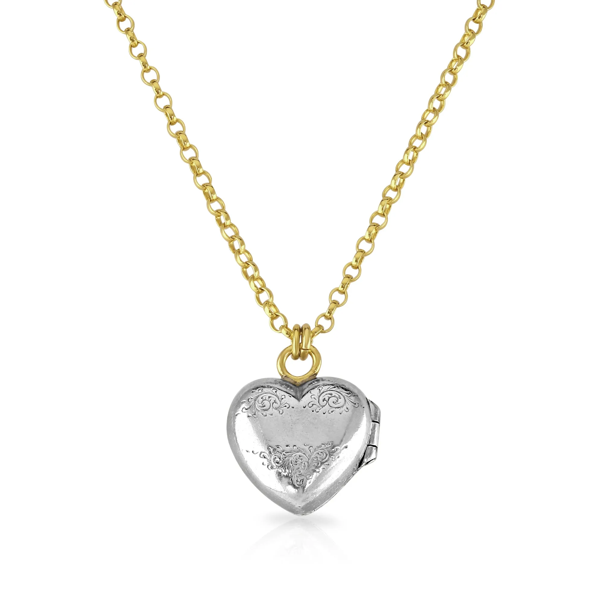 Winged Heart Diamond Love Locket